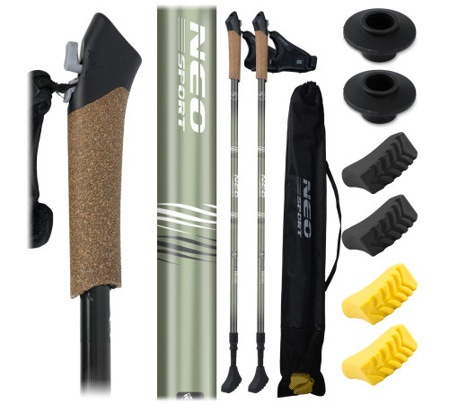 Трекінгові палиці Neo‑Sport NS‑383, зелені