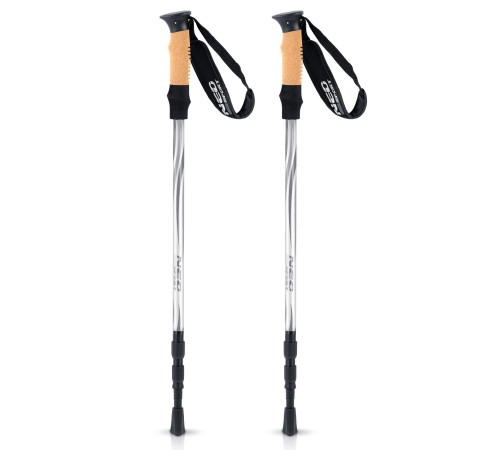 Трекінгові палиці Neo-Sport NS-380, сріблястий