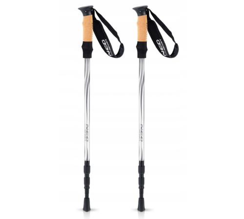 Трекінгові палиці Neo-Sport NS-380, сріблястий