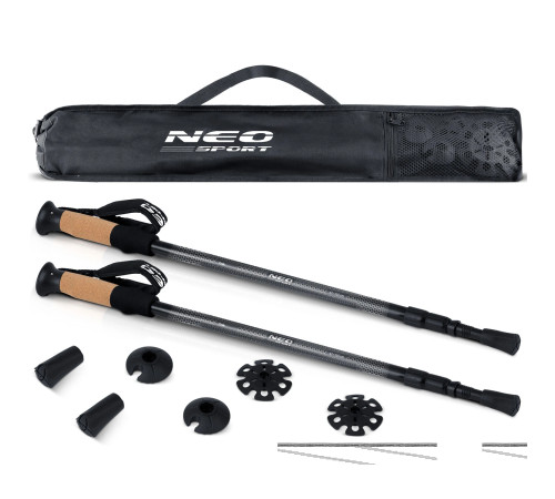 Трекінгові палиці Neo-Sport NS-380, чорні