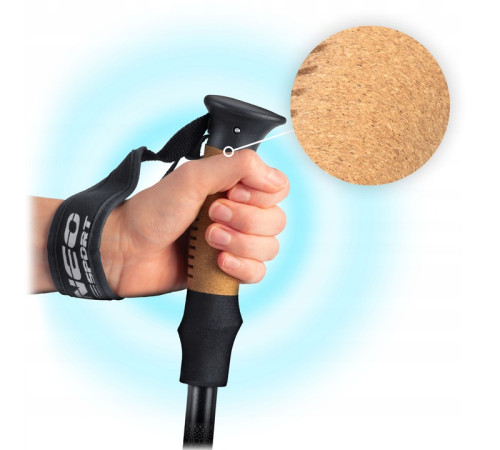 Трекінгові палиці Neo-Sport NS-380, чорні