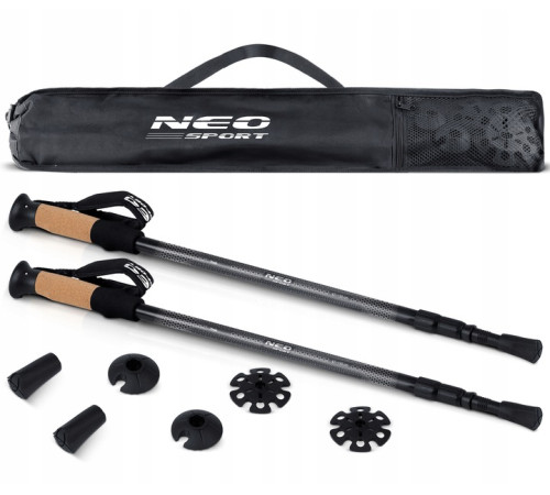 Трекінгові палиці Neo-Sport NS-380, чорні
