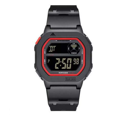 Годинник цифровий NORTH EDGE X1 чорно-червоний