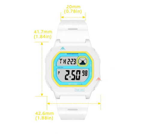 Годинник цифровий NORTH EDGE X1 білий