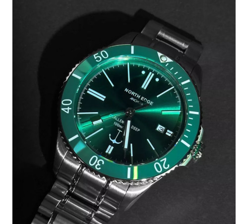 Годинник механічний NORTH EDGE ANCHOR Green