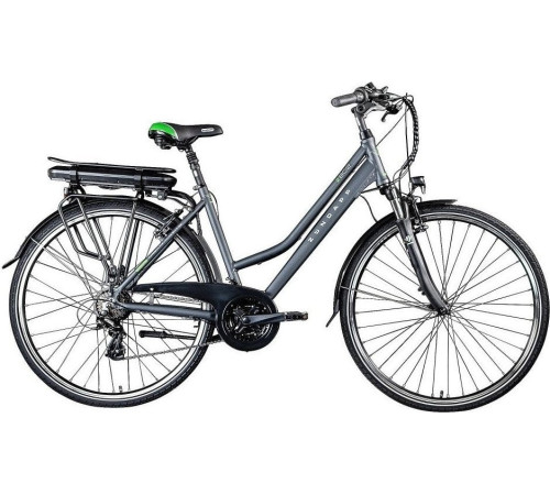 Електричний трекінговий велосипед Zundapp 28 ALU 21 bieg сірий