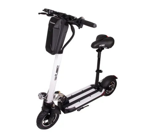 Складаний електросамокат W-TEC Tenmark III 10" із сідлом і сумкою - Білий