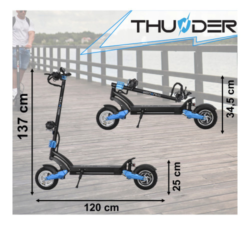 Електросамокат THUNDER ZEST 1600W 52V 14Ah Електросамокат THUNDER ZEST 1600W 52V 14Ah