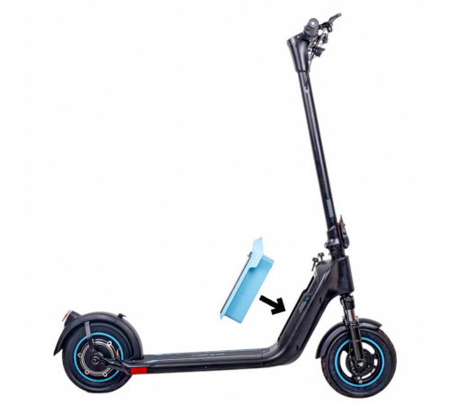 Електросамокат зі знімною батареєю W-TEC SwapCharge 500 W 10” чорно-білий