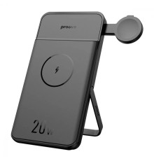 Повербанк бездротовий 2-в-1 Proove Power Stand 20W 10000mAh, чорний