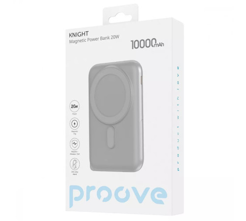 Повербанк Proove Knight 20W 10000 mAh, бежевий