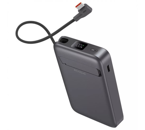 Повербанк Proove OverPower 35W 10000 mAh Qi2, сірий
