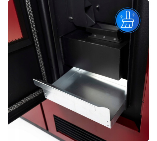 Пелетна піч-камін THUNDER ARIA RED 12 кВт