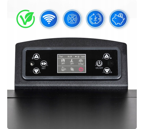 Пелетна піч-камін THUNDER GAREN BLACK 15 кВт