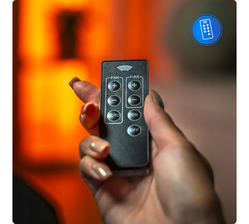 Пелетна піч-камін THUNDER GAREN BLACK 15 кВт