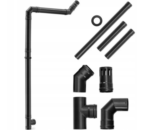 Пелетна піч-камін THUNDER KARMEN BLACK 10 кВт