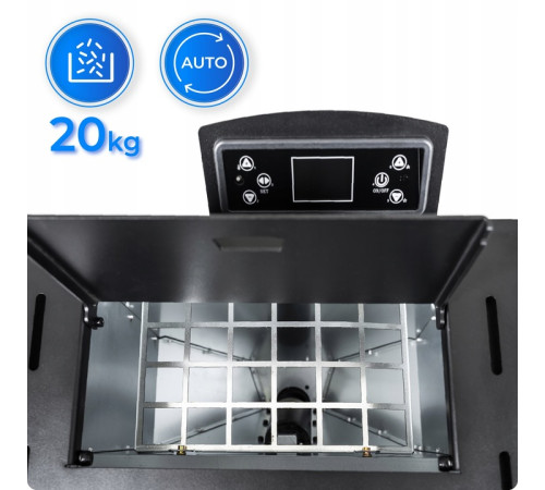 Пелетна піч-камін THUNDER KARMEN BLACK 10 кВт