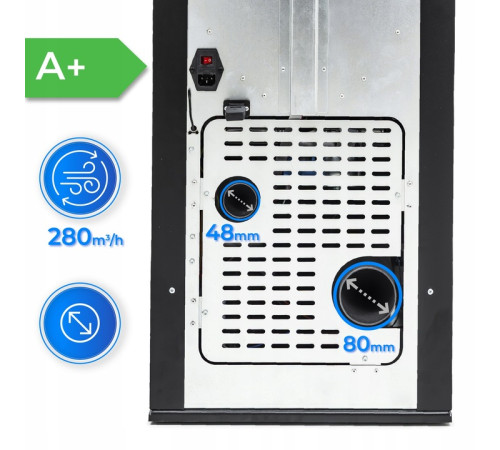 Пелетна піч-камін THUNDER KARMEN BLACK 10 кВт