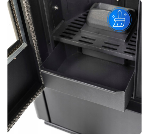 Пелетна піч-камін THUNDER KARMEN BLACK 10 кВт