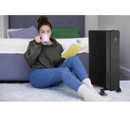 Масляний обігрівач THUNDER SIMPLE-BLACK – 2500Вт