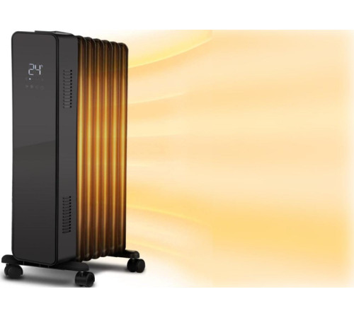 Масляний обігрівач THUNDER SIMPLE-BLACK – 2500Вт