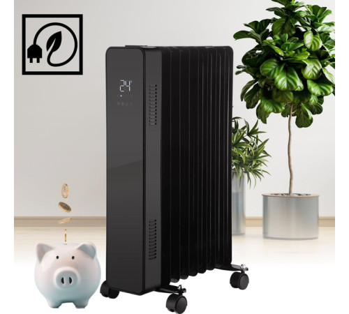 Масляний обігрівач THUNDER SIMPLE-BLACK – 2500Вт