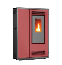 Пелетна піч-камін Thunder Aria Red 7,5 кВт
