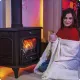 Дров'яна піч-камін чавунна Thunder Mitra 7кВт