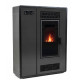 Пелетна піч-камін ARIA BLACK 12 кВт