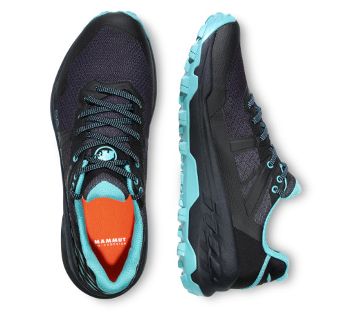 Жіночі трекінгові черевики Mammut Sertig II Low GTX® - чорно-бірюзовий, розмір 42 Жіночі трекінгові черевики Mammut Sertig II Low GTX® - чорно-бірюзовий, розмір 42