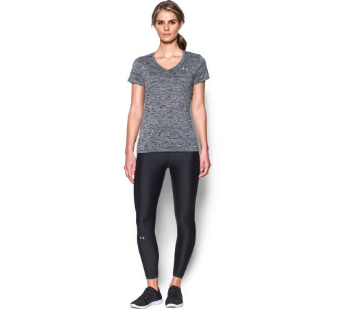 Жіноча футболка Under Armour Tech SSV Twist - S - чорна
