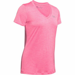 Жіноча футболка Under Armour Tech SSV Twist - S - рожева