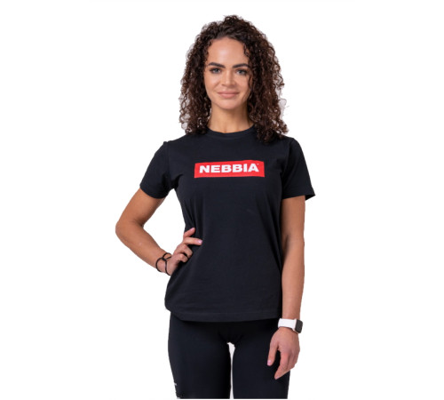 Жіноча футболка Nebbia Basic 592 - розмір S / чорний Жіноча футболка Nebbia Basic 592 - розмір S / чорний