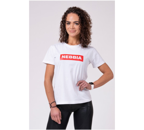 Жіноча футболка Nebbia Basic 592 - розмір XS / білий Жіноча футболка Nebbia Basic 592 - розмір XS / білий
