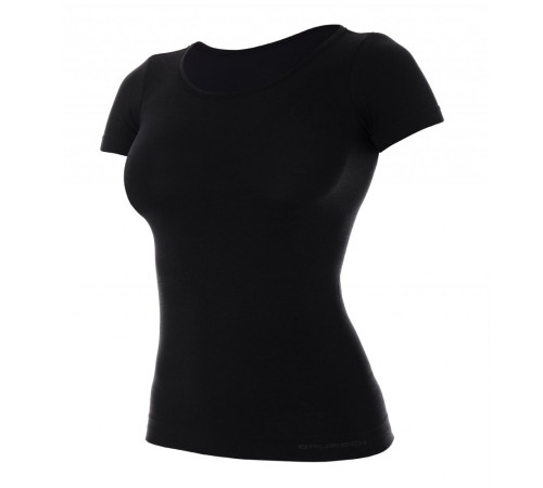 Жіноча футболка Brubeck Wool Comfort - -XL - чорна Жіноча футболка Brubeck Wool Comfort - -XL - чорна