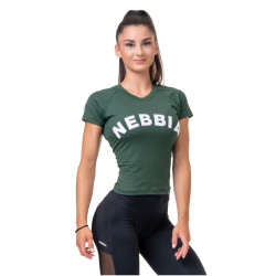 Жіноча футболка Nebbia Classic Hero 576 - зелений/S