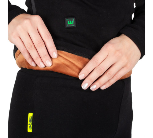 Жіноча футболка з довгим рукавом з підігрівом W-TEC Insulong Lady - чорний/М