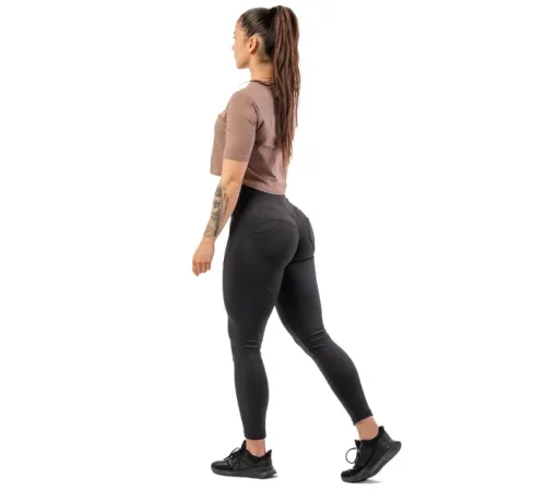 Жіночі легінси із завищеною талією Nebbia Lifting Effect Bubble Butt 587 - М - чорний