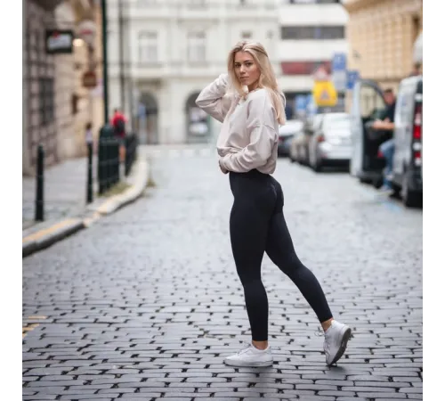 Жіночі легінси із завищеною талією Nebbia Lifting Effect Bubble Butt 587 - М - чорний
