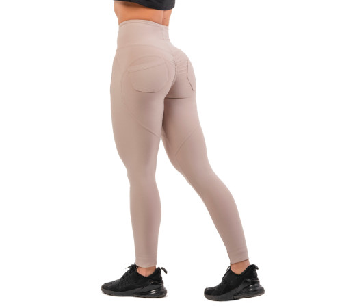 Жіночі легінси із завищеною талією Nebbia Lifting Effect Bubble Butt 587 - S - кремовий Жіночі легінси із завищеною талією Nebbia Lifting Effect Bubble Butt 587 - S - кремовий