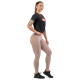 Жіночі легінси із завищеною талією Nebbia Lifting Effect Bubble Butt 587 - S - кремовий