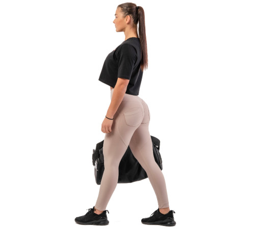 Жіночі легінси із завищеною талією Nebbia Lifting Effect Bubble Butt 587 - S - кремовий Жіночі легінси із завищеною талією Nebbia Lifting Effect Bubble Butt 587 - S - кремовий