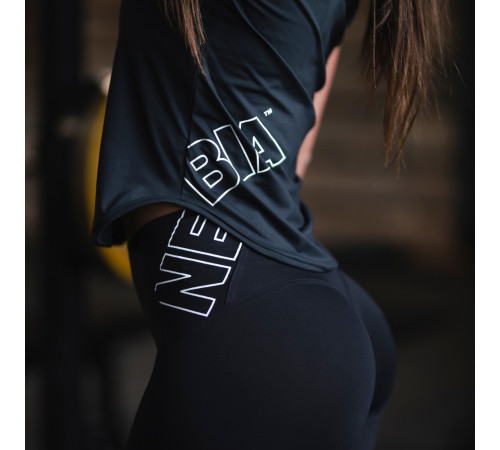 Легінси з високою талією Nebbia FIT Activewear 443 - L - чорний