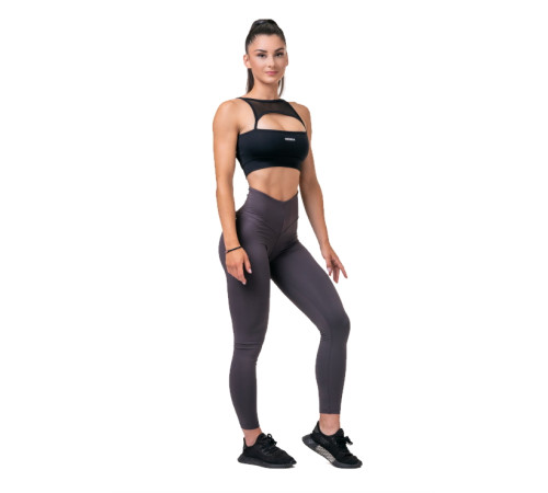 Жіночі легінси з високою талією Nebbia Classic Hero 570 - фіолетовий/XS