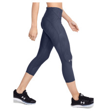 Жіночі капрі легінси Under Armour Fly Fast Jacquard Crop - S - синій