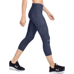 Жіночі капрі легінси Under Armour Fly Fast Jacquard Crop - S - синій