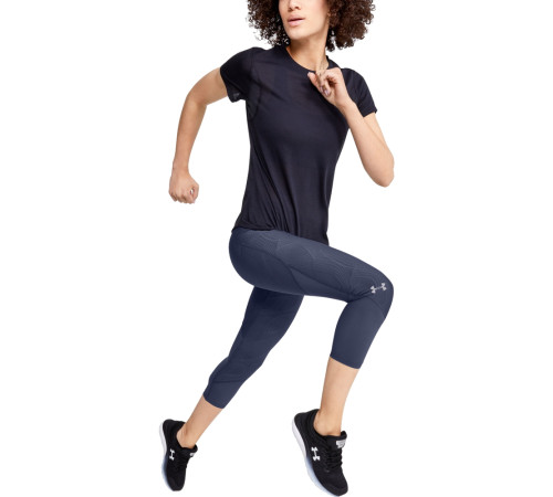 Жіночі капрі легінси Under Armour Fly Fast Jacquard Crop - S - синій Жіночі капрі легінси Under Armour Fly Fast Jacquard Crop - S - синій