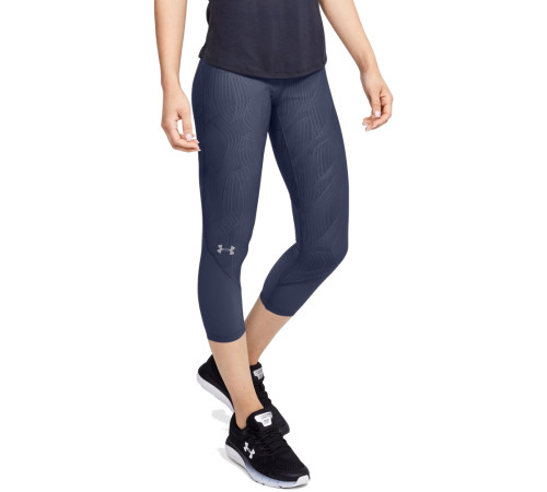 Жіночі капрі легінси Under Armour Fly Fast Jacquard Crop - S - синій Жіночі капрі легінси Under Armour Fly Fast Jacquard Crop - S - синій