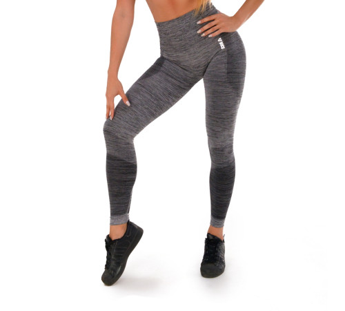 Жіночі легінси Boco Wear Grey Melange Push Up - XS/S - сірі Жіночі легінси Boco Wear Grey Melange Push Up - XS/S - сірі