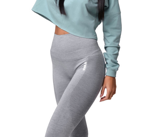 Жіночі легінси Boco Wear Sparkle Grey Melange Shape Push Up - XS/S - сірий Жіночі легінси Boco Wear Sparkle Grey Melange Shape Push Up - XS/S - сірий